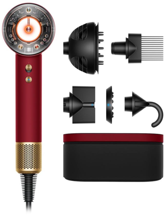 

Фен Dyson Supersonic Neural HD16, 5 насадок, красный, Фен Supersonic Neural HD16, 5 насадок, красный