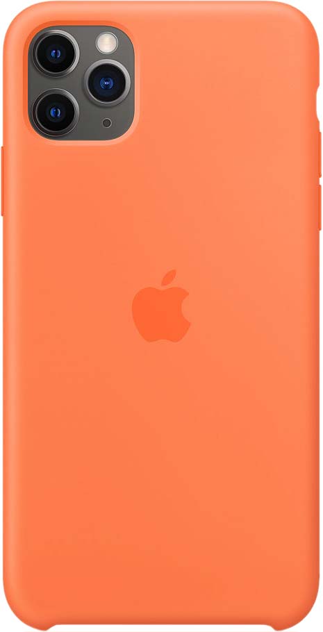 Чехол для iPhone 11 Pro Max, силикон, «оранжевый витамин»