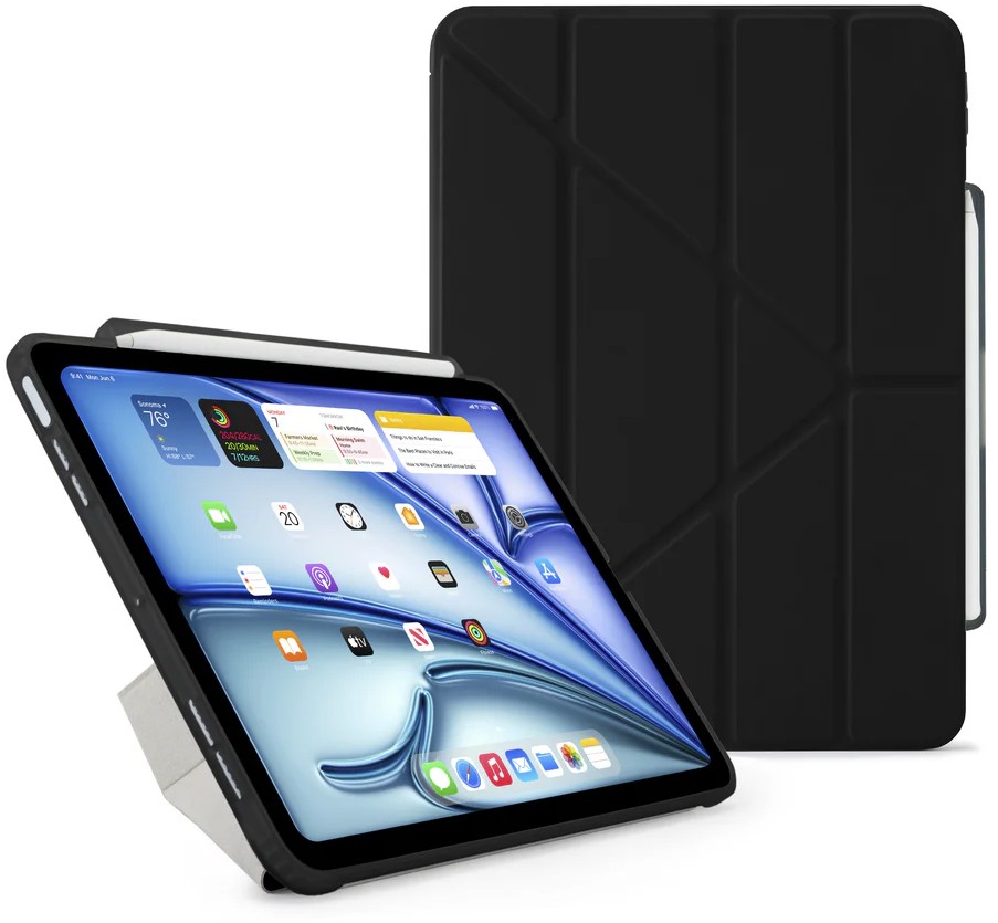 

Чехол Pipetto для iPad Air 13 (2024) Origami No3 Pencil Case, черный, Чехол для iPad Air 13 (2024) Origami No3 Pencil Case, черный