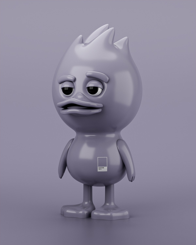 Фигура Tud Toy The Ugly Duck Pantone 7660C, лиловый Фото-8