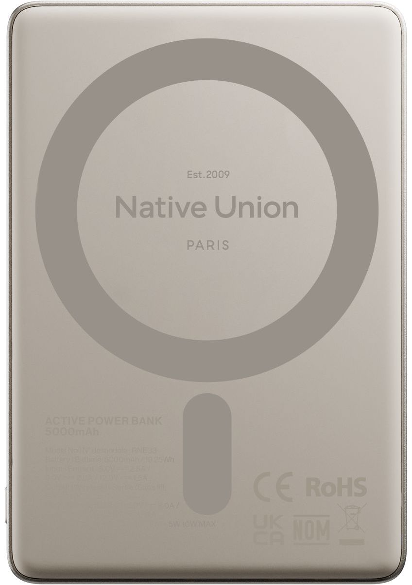 Внешние аккумуляторы  restore Native Union Внешний аккумулятор Classic Magnetic 5000 мАч, песочный