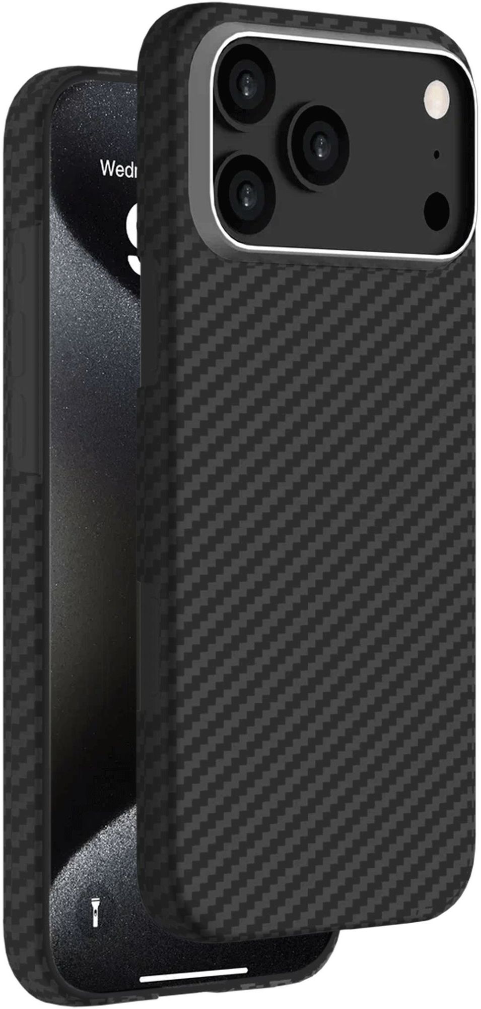 

Чехол restore: Real Kevlar MagSafe для iPhone 17 Pro Max, кевлар, черный, Чехол Real Kevlar MagSafe для iPhone 17 Pro Max, кевлар, черный