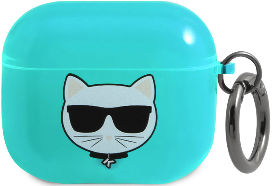 

Karl Lagerfeld Чехол & Choupette для AirPods 3, голубой