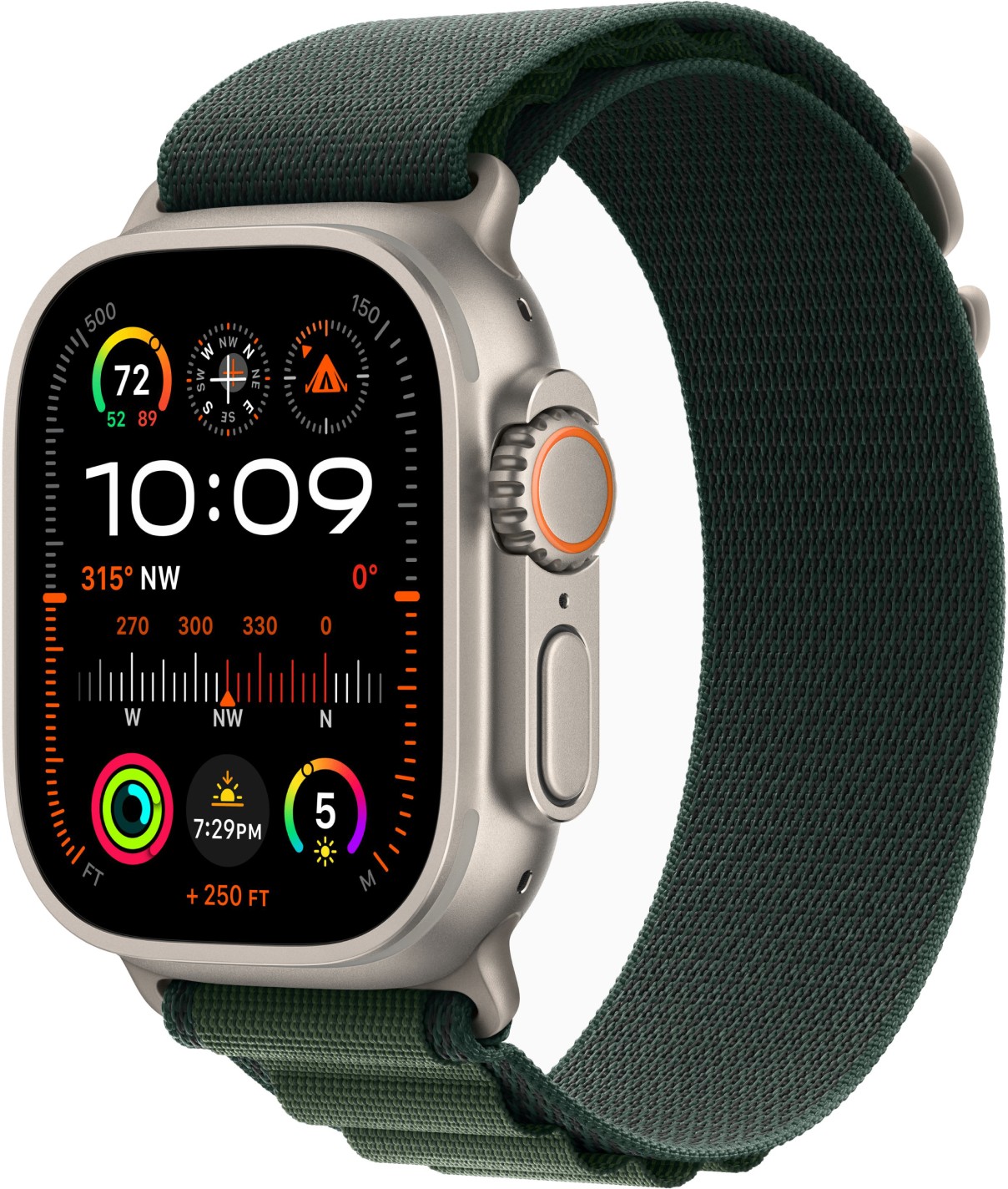 

Apple Watch Ultra 2 GPS + Cellular, 49 мм, корпус из бежевого титана, ремешок Alpine зеленого цвета, размер M, Зеленый, Watch Ultra 2 GPS + Cellular, 49 мм, корпус из бежевого титана, ремешок Alpine зеленого цвета, размер M
