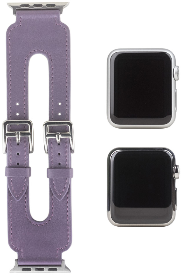Ремешок для Apple Watch Double Buckle 42мм, теленок, фиолетовый