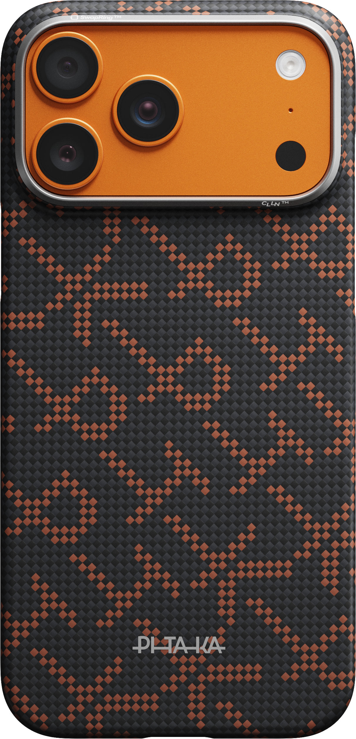 Чехол Pitaka Monogram Edge Case для iPhone 17 Pro, черный