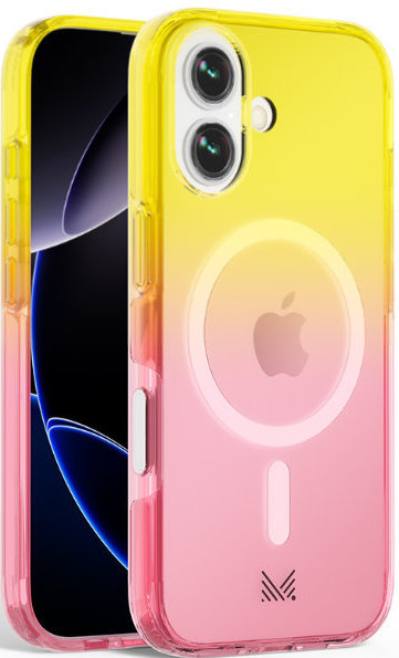 

Чехол Monocozzi ESSENTIALS MagSafe для iPhone 17, желтый/розовый, Жёлтый, Чехол ESSENTIALS MagSafe для iPhone 17, желтый/розовый