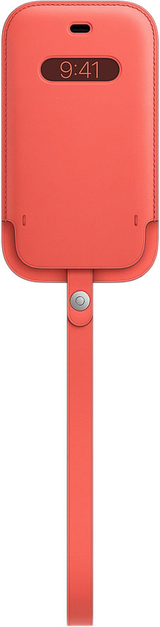 Чехол-конверт MagSafe для iPhone 12 mini, кожа, «розовый цитрус»