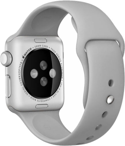Купить Ремешок moonfish для Apple Watch 38/40мм, силикон, серый бетон ...