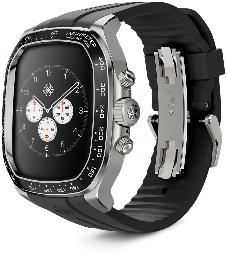 

Чехол Golden Concept для Apple Watch CRS46, серебристый, Чехол для Apple Watch CRS46, серебристый