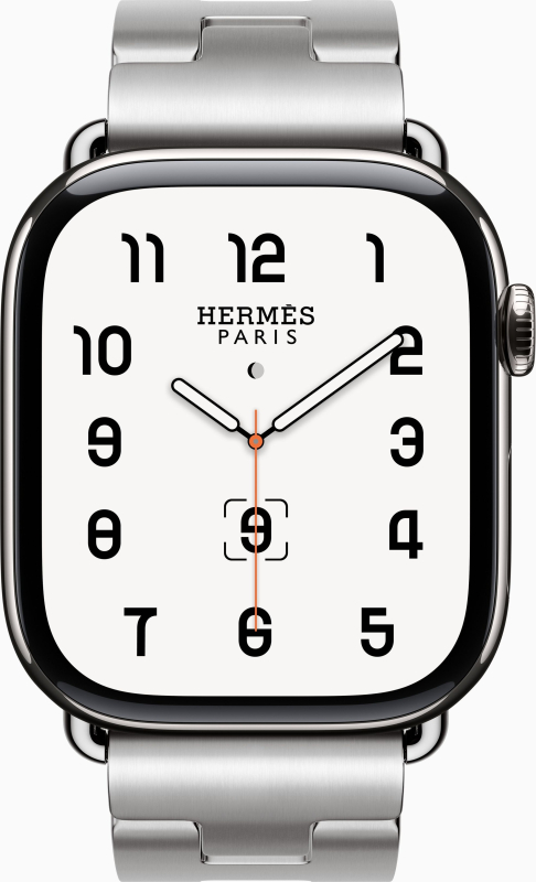 Apple Watch Series 10 Hermes, 46 мм, титановый корпус, ремешок из нержавеющей стали, размер L Фото-2
