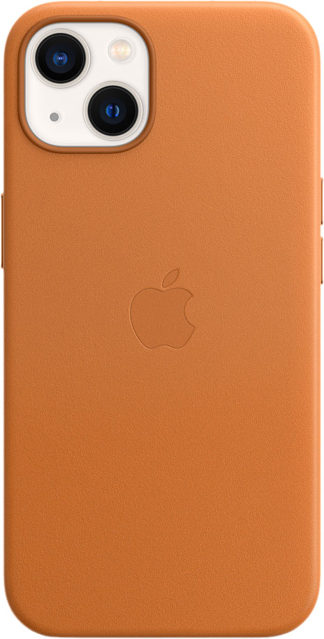 Чехол MagSafe для iPhone 13, кожа, «золотистая охра»