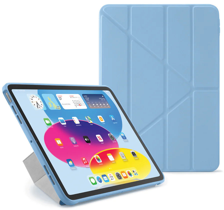 

Чехол Pipetto для iPad 10.9 (2022)/11 (2025) Origami No1 Original Case, голубой, Чехол для iPad 10.9 (2022)/11 (2025) Origami No1 Original Case, голубой