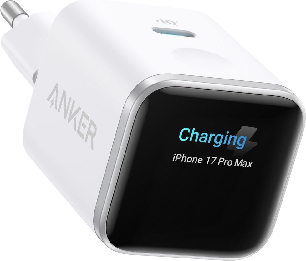 Сетевое зарядное устройство Anker Nano Smart display, 45Вт, белый