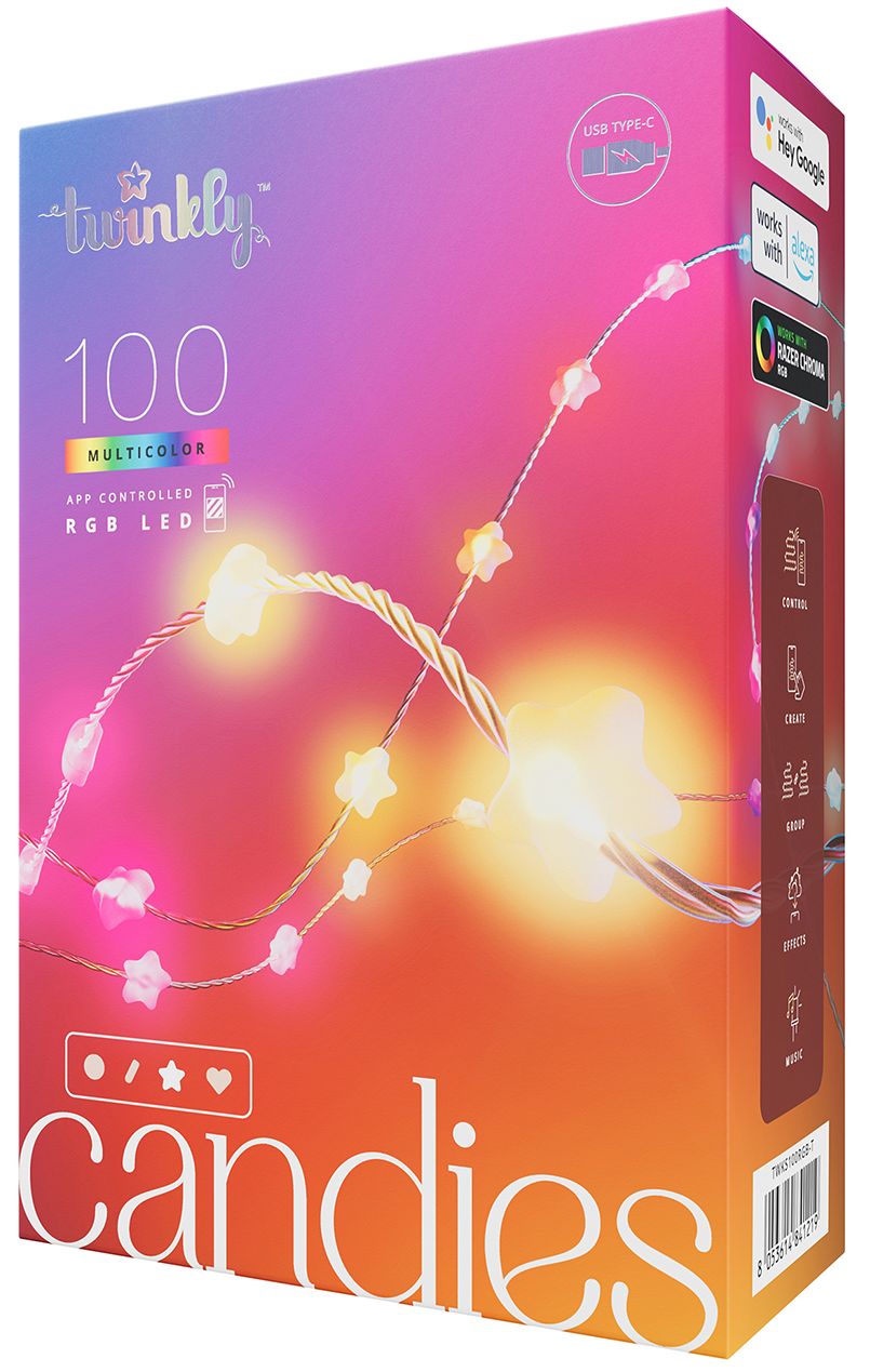 Бренд Гирлянда Twinkly Candies Star-Shaped 100 LED, 6 м