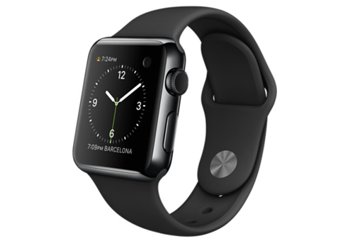 Купить Apple Watch 38 мм, черный космос, черный спортивный ремешок 130 ...