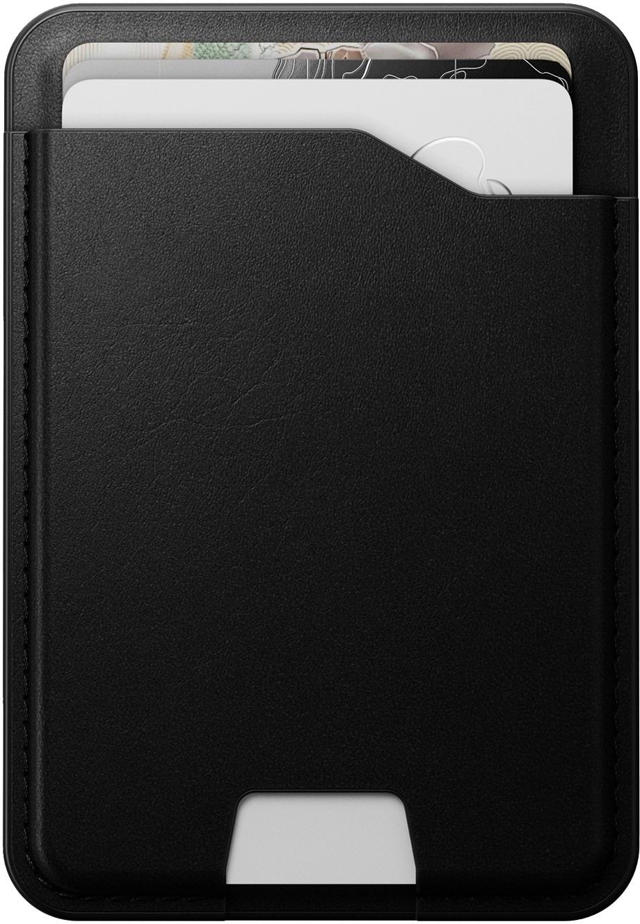 

Чехол-бумажник Nomad Leather Mag Wallet с Find My Tracking, кожа, черный, Чехол-бумажник Leather Mag Wallet с Find My Tracking, кожа, черный