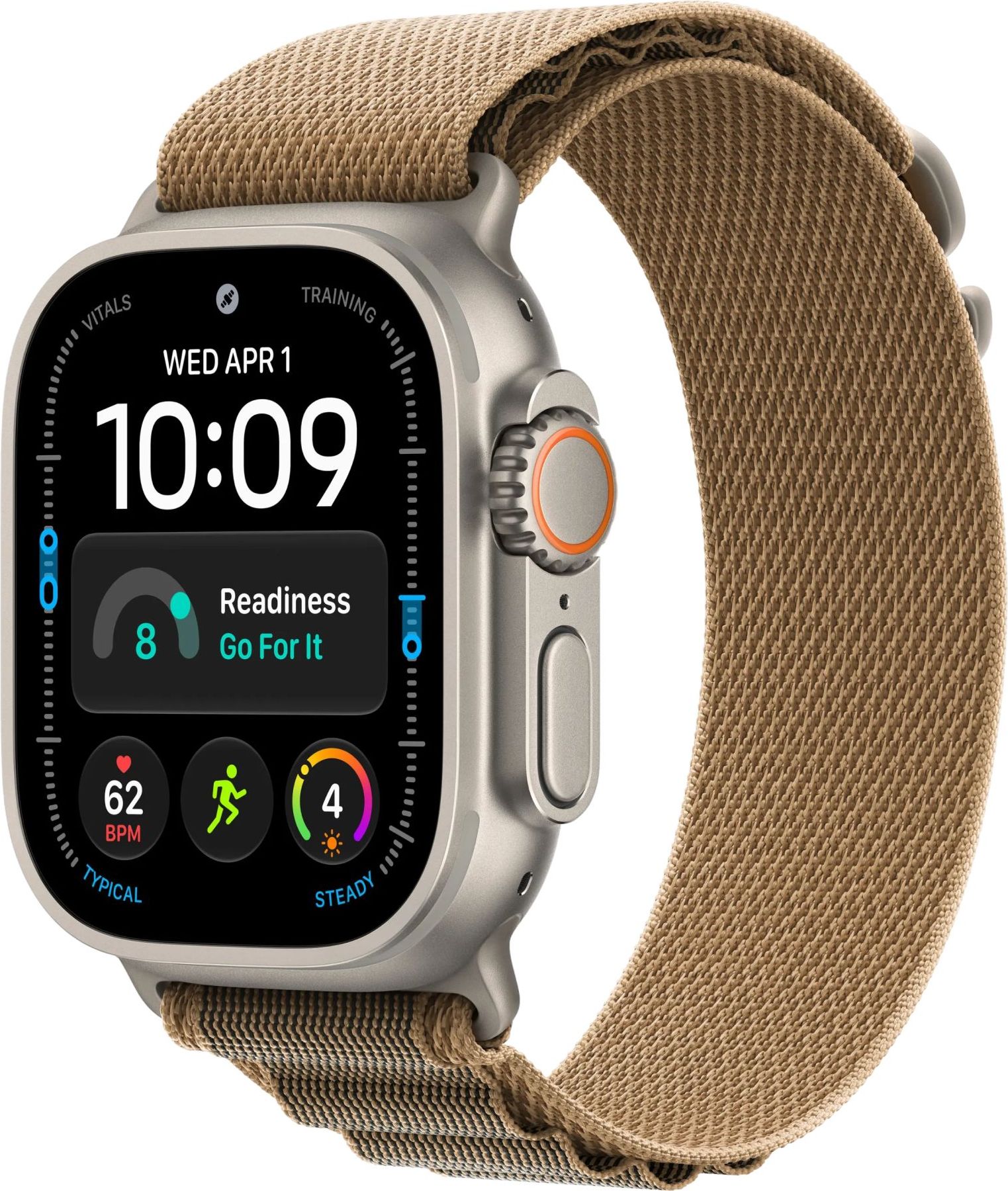 Умные часы Apple Watch Ultra 4 GPS+Cellular, 49 мм, Natural Titanium Desert Alpine Loop M