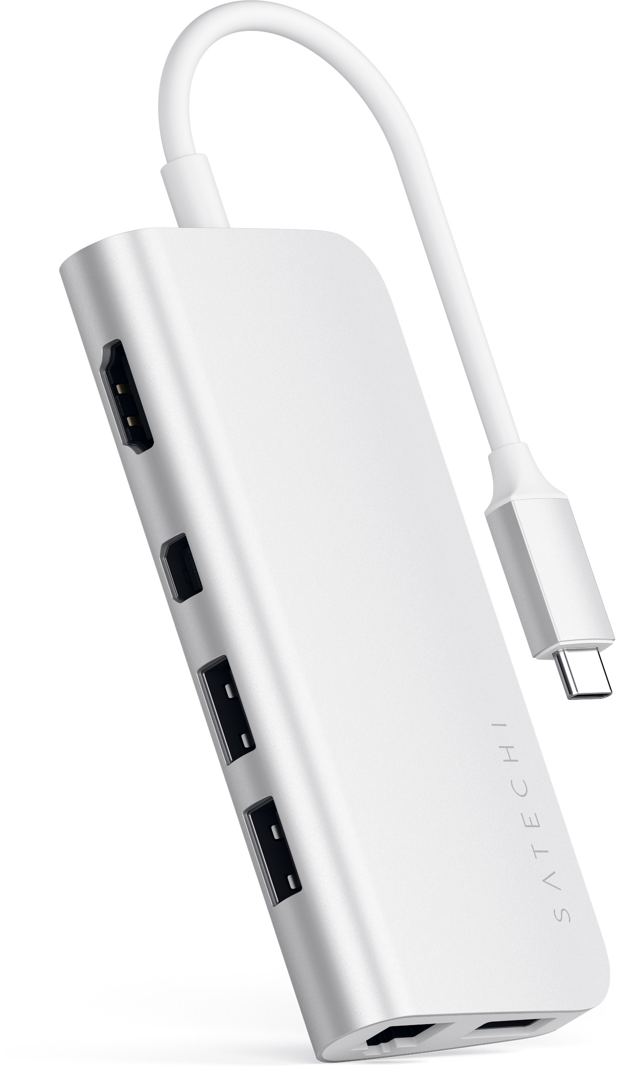 Адаптер Satechi Aluminum Type-C Multimedia, серебряный