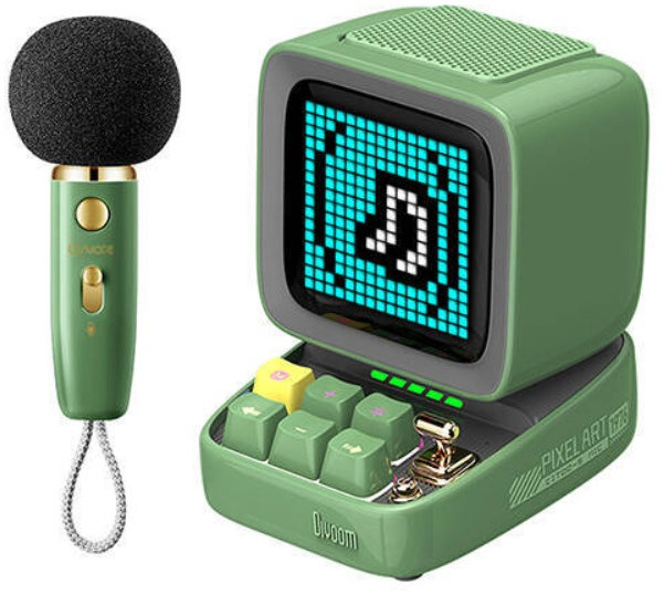 

Акустика портативная Divoom Ditoo-5M + микрофон, зеленый, Акустика портативная Ditoo-5M + микрофон, зеленый