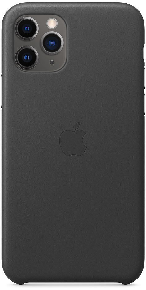 Чехол для iPhone 11 Pro Leather, чёрный