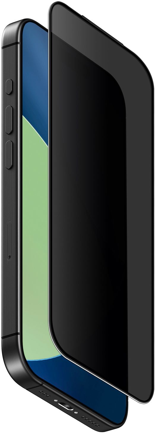 

Стекло защитное Uniq Optix Privacy Anti-Dust для iPhone 17 Pro, черный, Стекло защитное Optix Privacy Anti-Dust для iPhone 17 Pro, черный