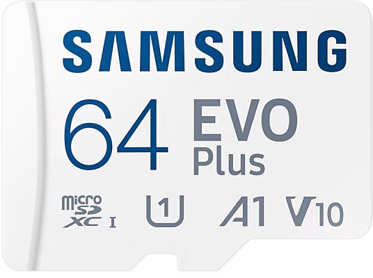 Карта памяти Samsung MicroSDXC EVO, 64 ГБ