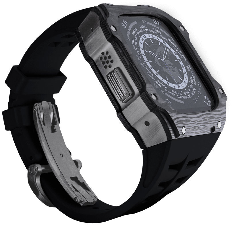 Чехол Caviar Case Advantage для Apple Watch Ultra 49 мм, карбон, черный Фото-2