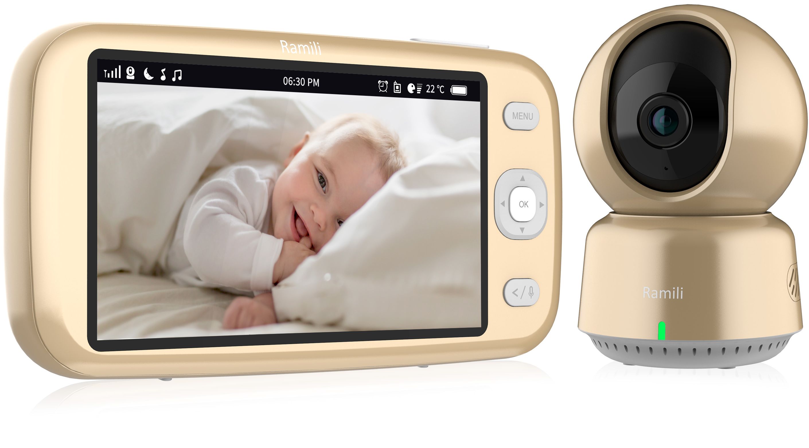 

Видеоняня Ramili Baby RV1600, белый, Видеоняня Baby RV1600, белый