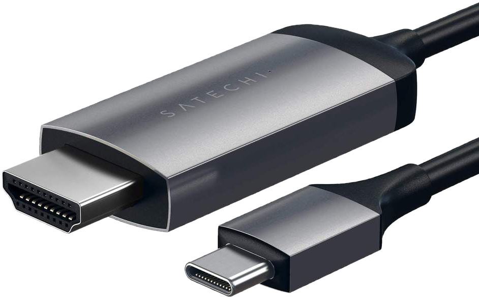 Кабель Satechi USB-C - HDMI 4K, 1.8м, серый космос Фото-3