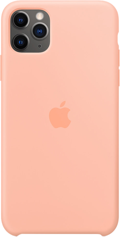 

Чехол для iPhone 11 Pro Max, силикон, «розовый грейпфрут»