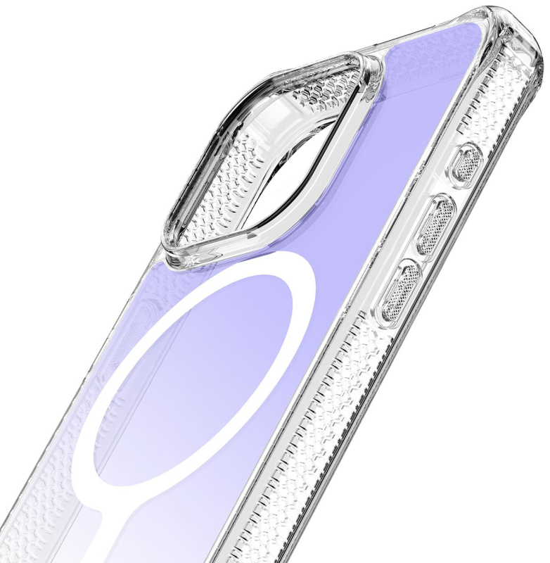 Чехол Itskins HYBRID R IRIDESCENT MagSafe для iPhone 15 Pro, фиолетовый AP5X-HMAUM-BUPE - фото 5