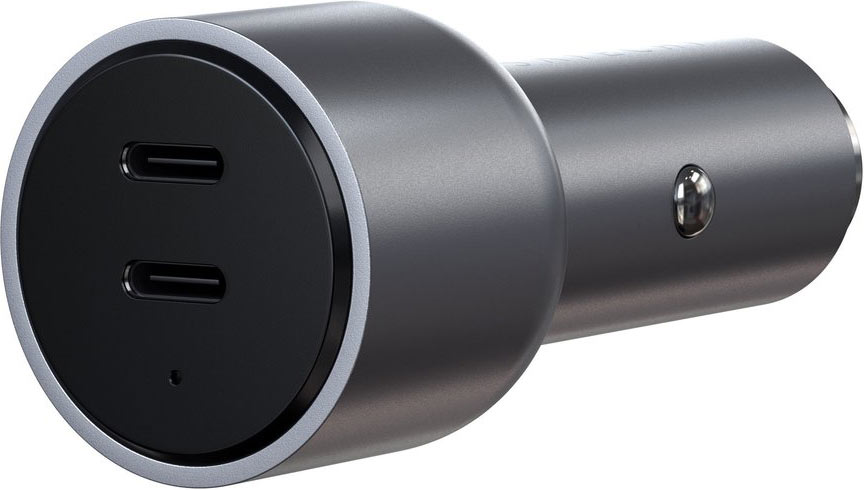 

Satechi Автомобильное зарядное устройство Car Charger 2xUSB-C, 40Вт, серый космос
