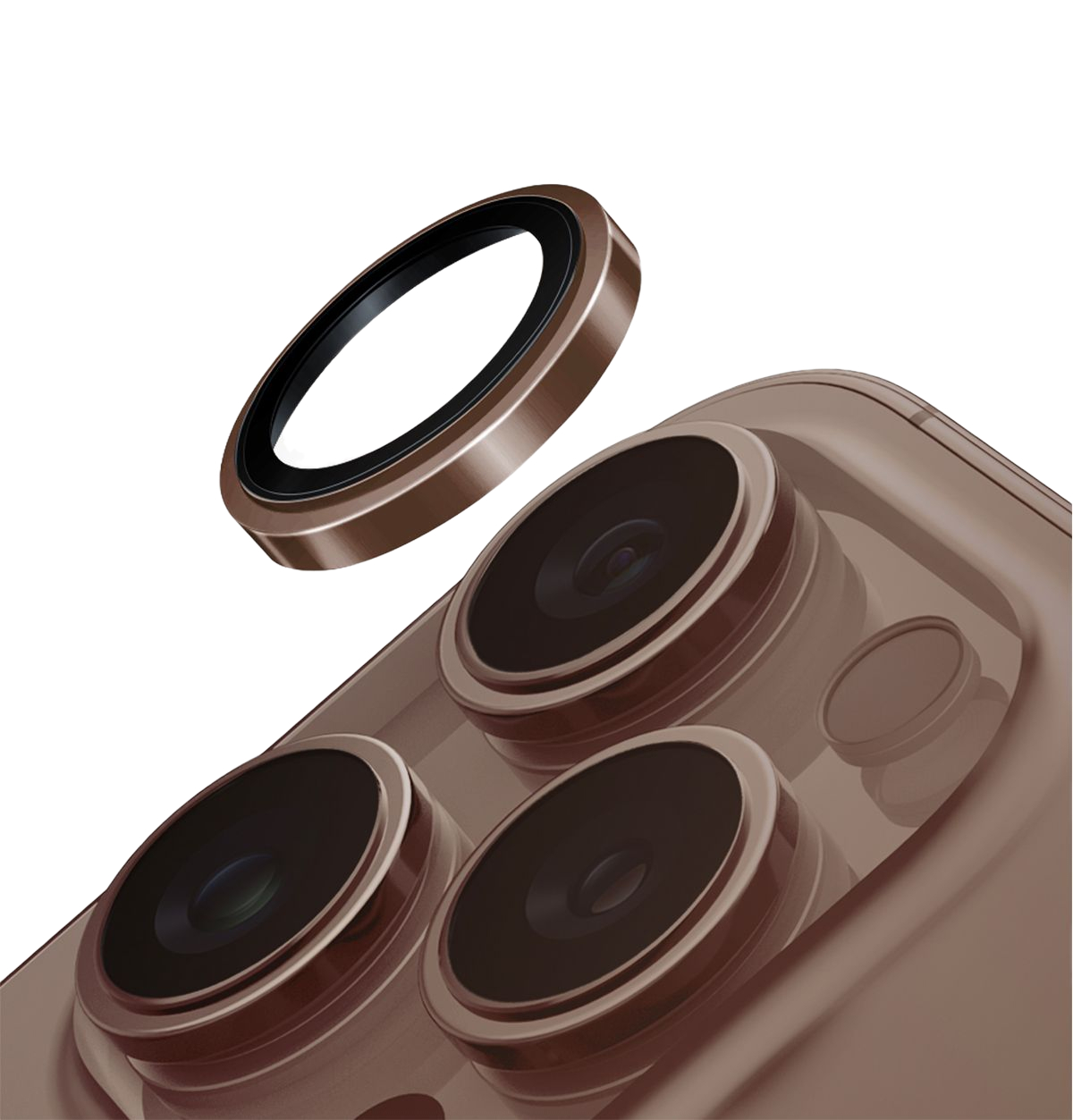 

Защита линз Uniq Optix Prime для iPhone 16 Pro/16 Pro Max, золотой, Защита линз Optix Prime для iPhone 16 Pro/16 Pro Max, золотой