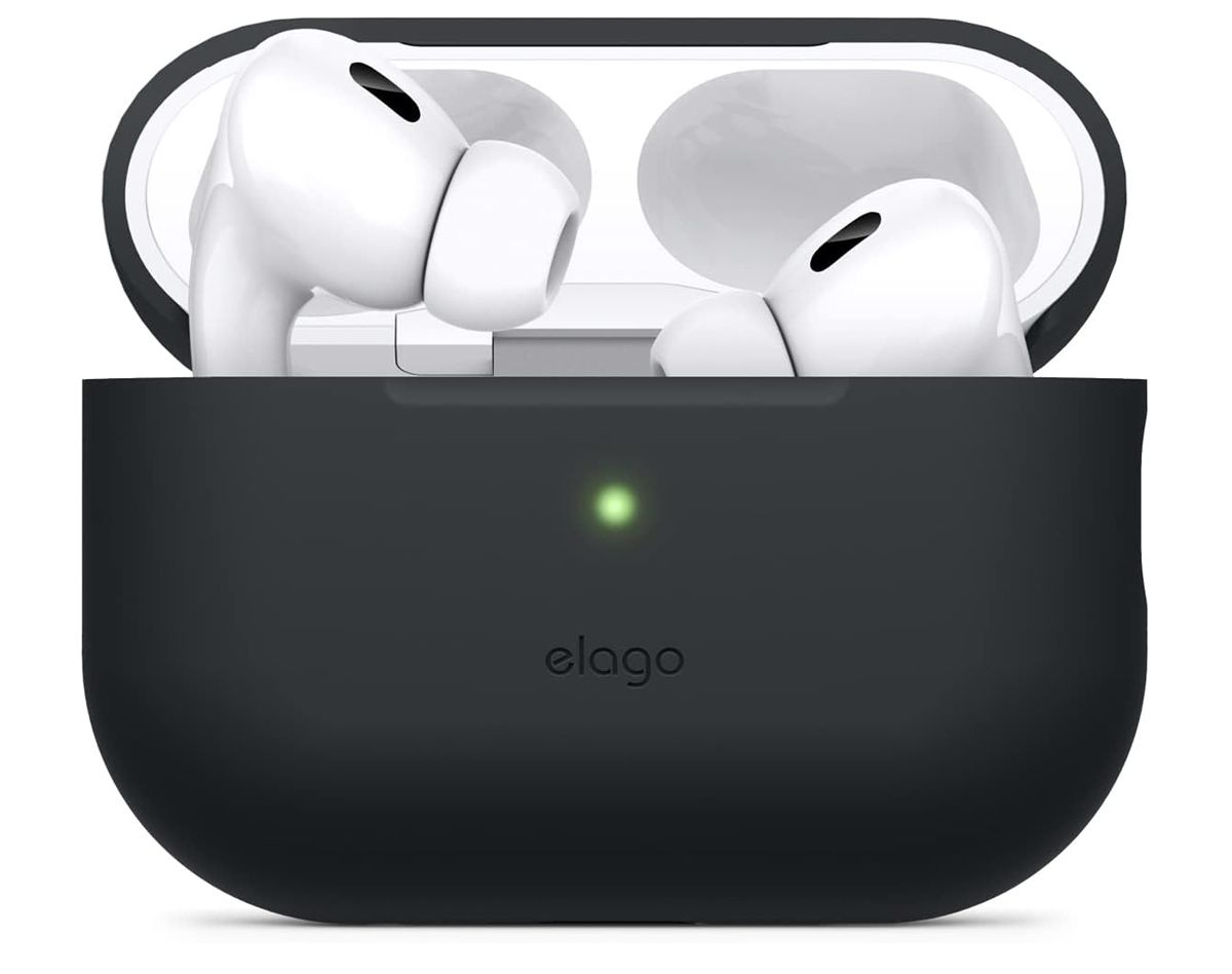 Чехол Elago Silicone для AirPods Pro 2, силикон, черный