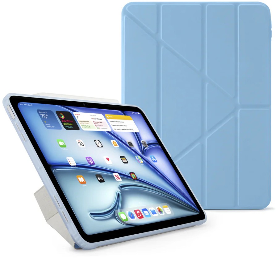 Pipetto Чехол для iPad Air 11 (2024) Origami No1 Case, голубой