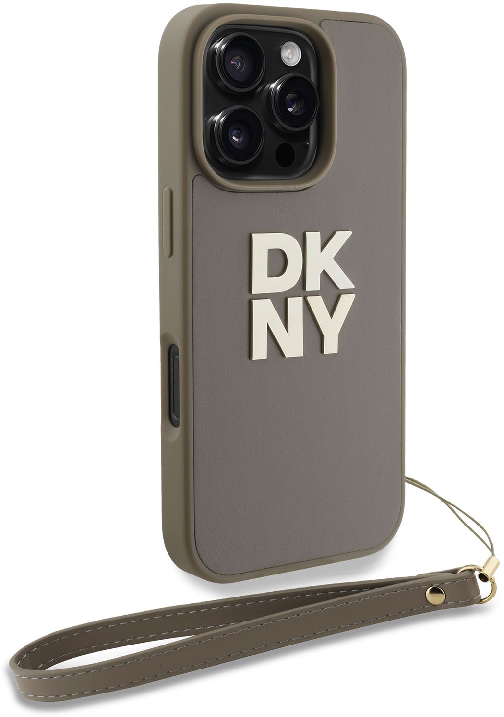 DKNY Чехол Stack для iPhone 16 Pro Max, бежевый