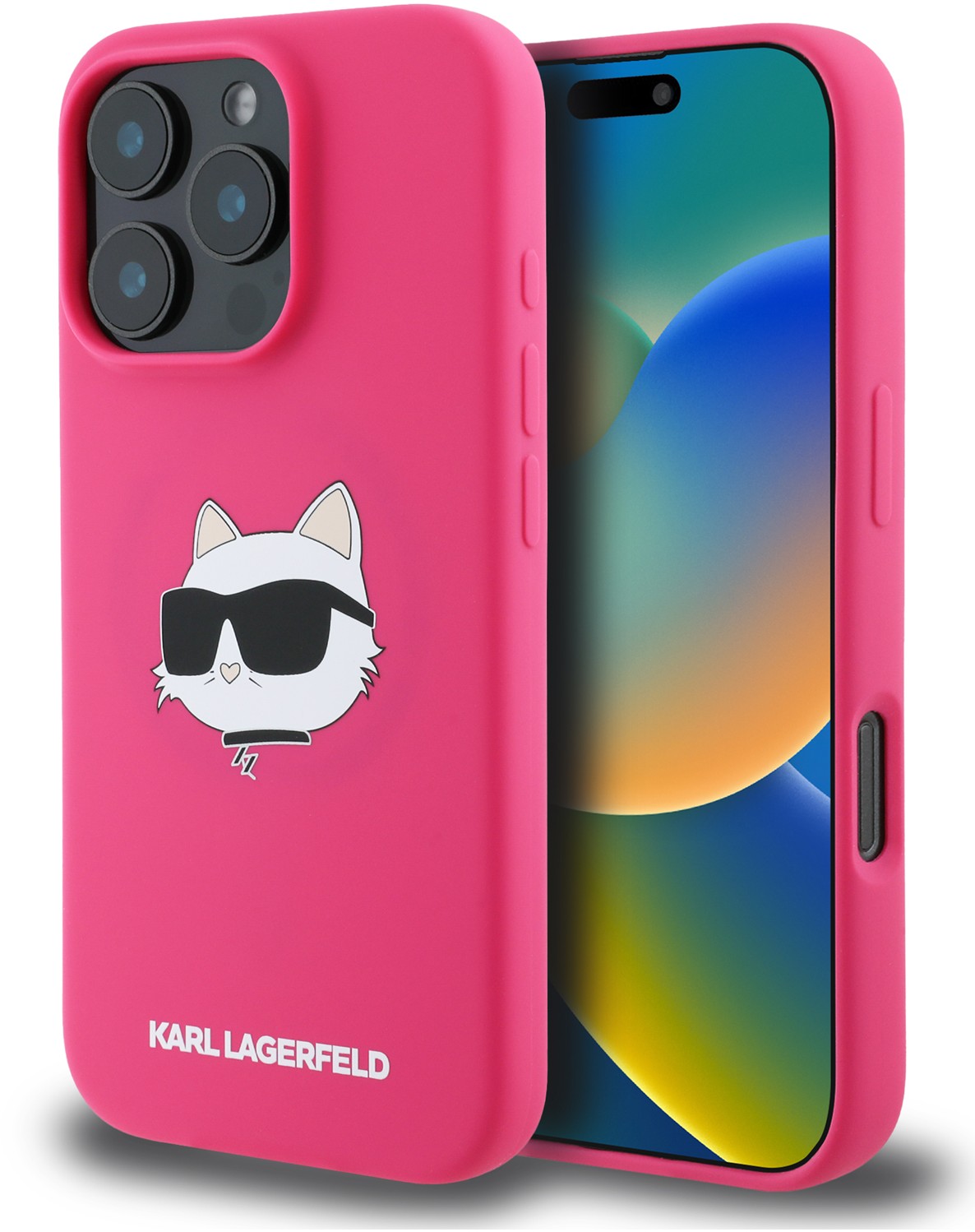 

Чехол Karl Lagerfeld Liquid NFT Choupette MagSafe для iPhone 16 Pro, розовый, Чехол Liquid NFT Choupette MagSafe для iPhone 16 Pro, розовый