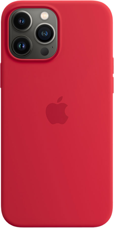 Чехол MagSafe для iPhone 13 Pro Max, силикон, (PRODUCT)RED
