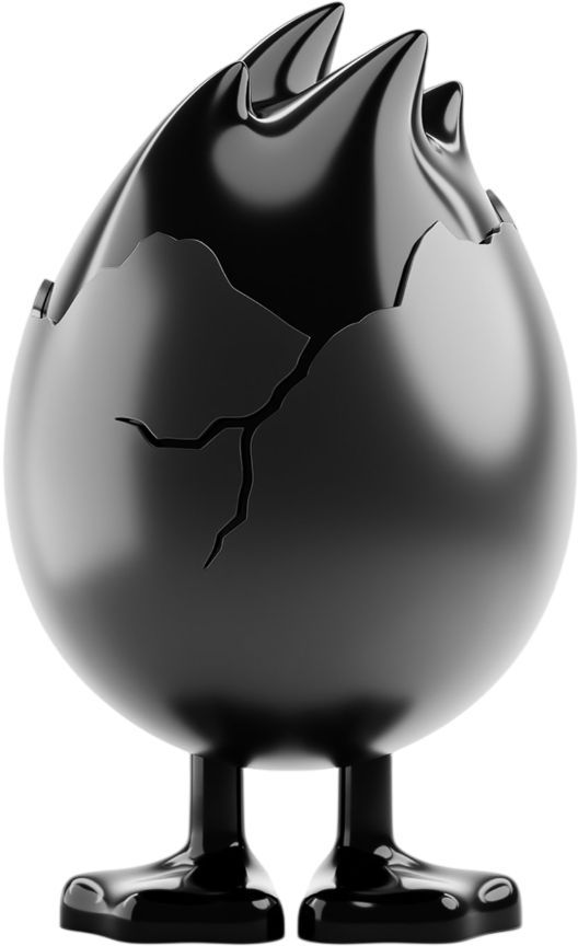 

Фигура Tud Toy Bad Egg Black, Черный, Фигура Bad Egg Black