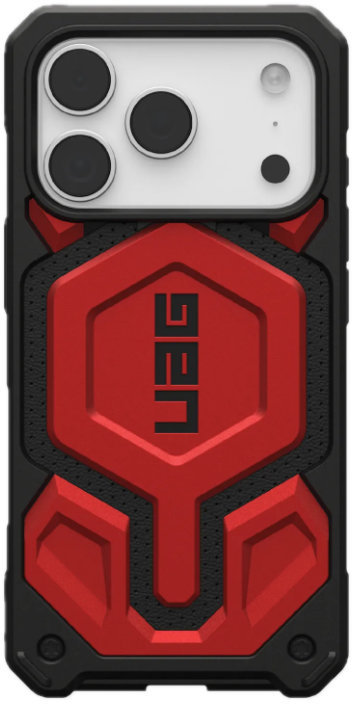 

Чехол UAG Monarch Pro Magsafe для iPhone 17 Pro, черный+красный, Малиновый, Чехол Monarch Pro Magsafe для iPhone 17 Pro, черный+красный
