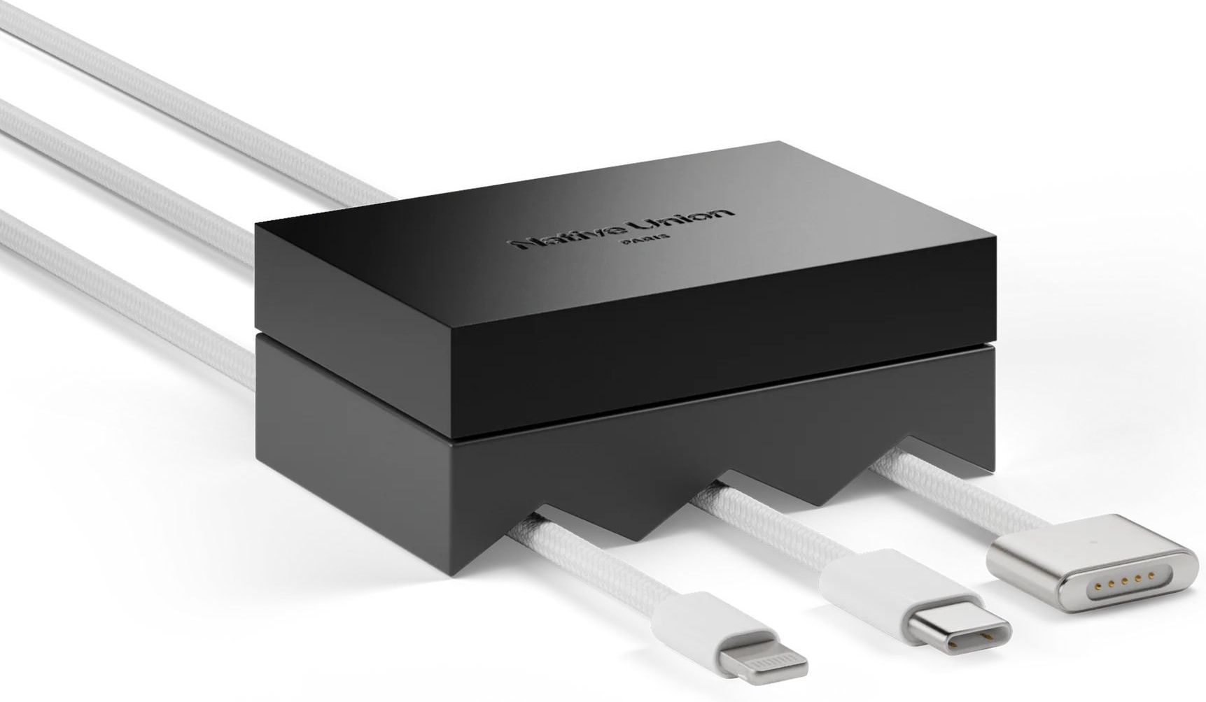 

Держатель для кабеля Native Union WEIGHTER CHANNEL на 3 кабеля, черный, Держатель для кабеля WEIGHTER CHANNEL на 3 кабеля, черный