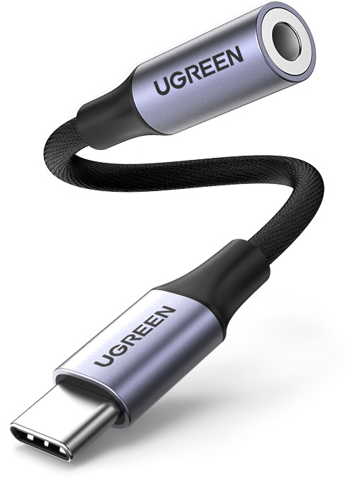Адаптер UGREEN USB-C — 3.5 мм, серый Фото-3