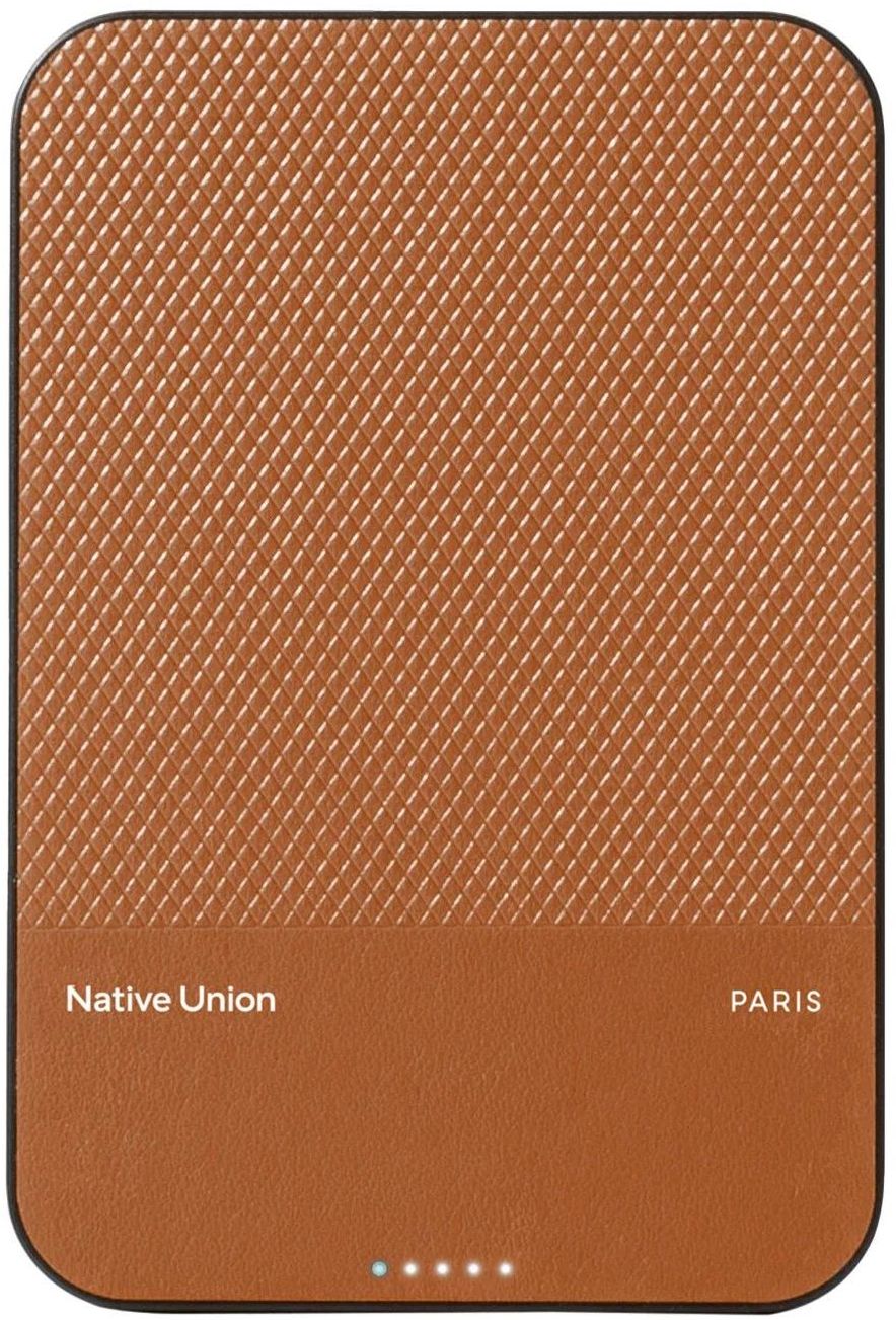 

Аккумулятор Native Union (Re)Classic MagSafe, Qi2, 5000mAh, коричневый, Аккумулятор (Re)Classic MagSafe, Qi2, 5000mAh, коричневый