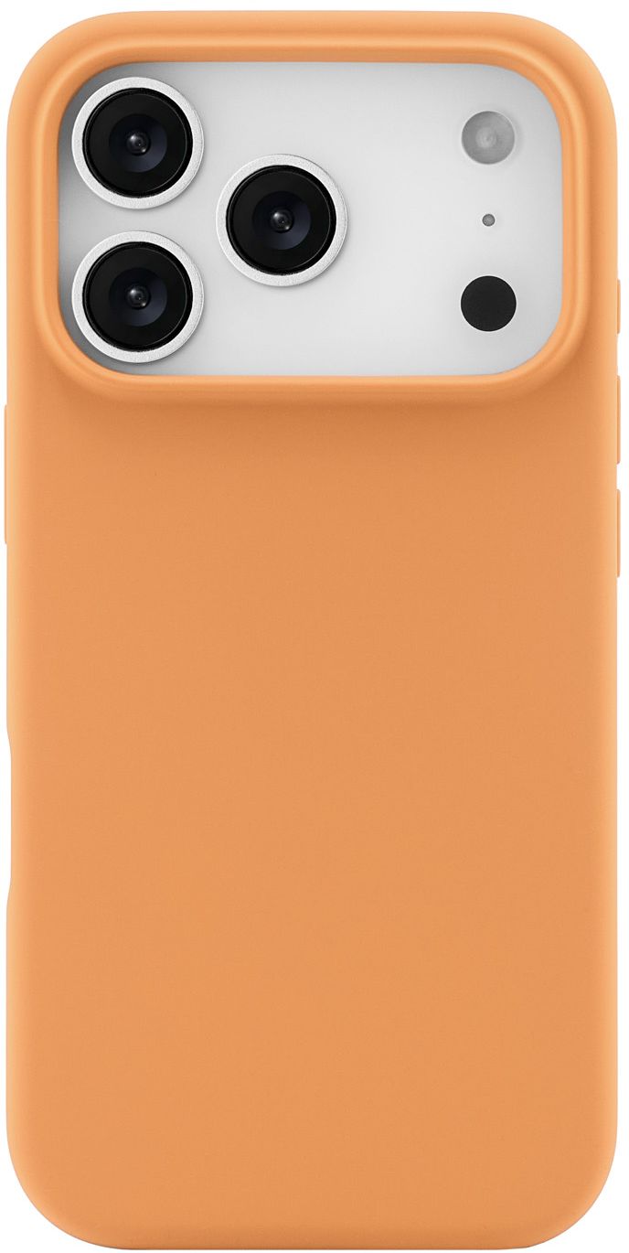 

Чехол moonfish MagSafe для iPhone 17 Pro, силикон, soft-touch, оранжевый, Чехол MagSafe для iPhone 17 Pro, силикон, soft-touch, оранжевый