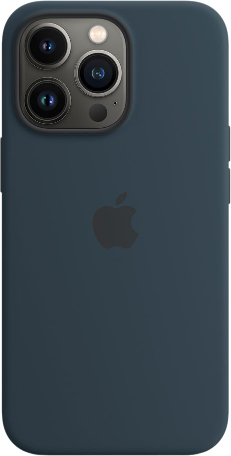 Чехол MagSafe для iPhone 13 Pro, силикон, «синий омут»