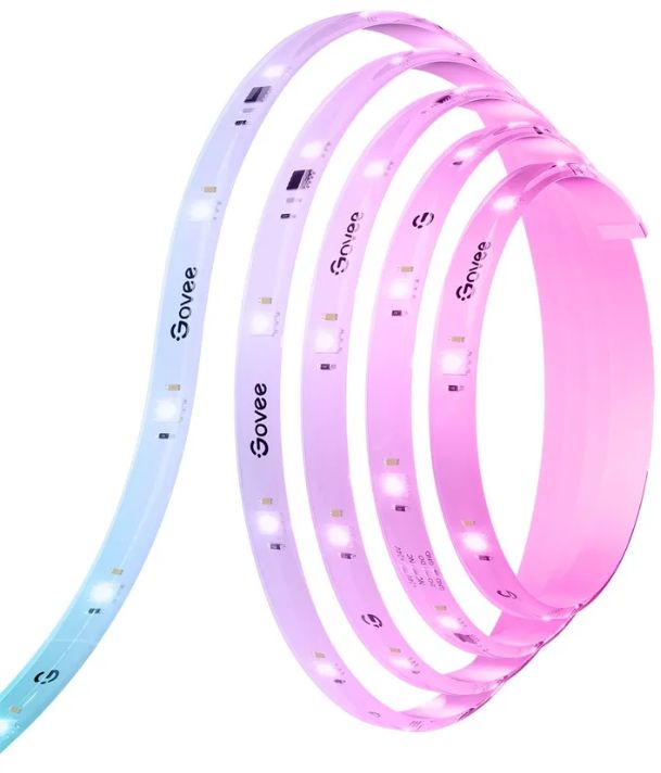 

Лента светодиодная Govee Protective Coating Wi-Fi RGBIC, 5 м, цветной, Разноцветный, Лента светодиодная Protective Coating Wi-Fi RGBIC, 5 м, цветной