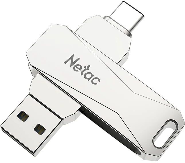 

Флеш-накопитель Netac U782C USB-C, 128 ГБ, серебристый, Флеш-накопитель U782C USB-C, 128 ГБ, серебристый
