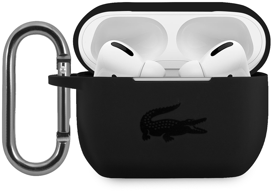

Lacoste Чехол для AirPods Pro, силикон, черный