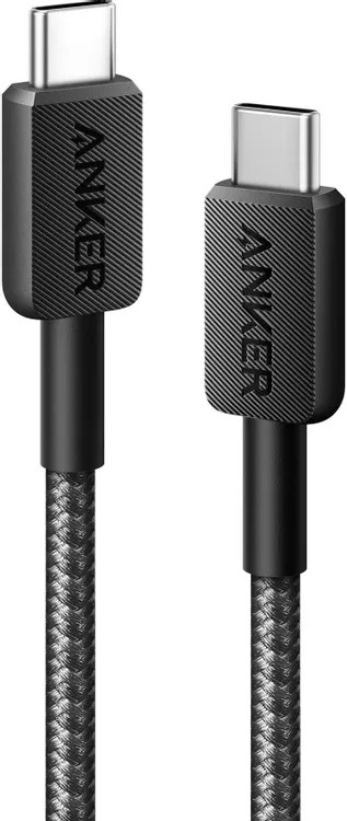 

Кабель Anker 322 USB-C - USB-C, 1.8 м черный, Кабель 322 USB-C - USB-C, 1.8 м черный
